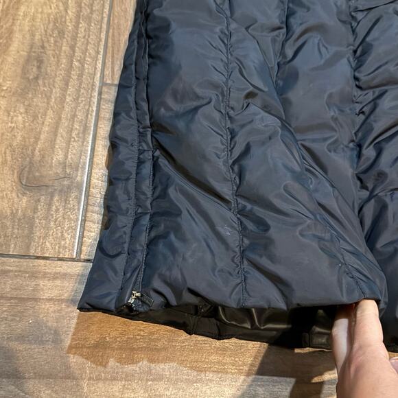Cole Haan Black Long Puffer Coat Down Feather Womens Sz Medium - Picture 10 of 16